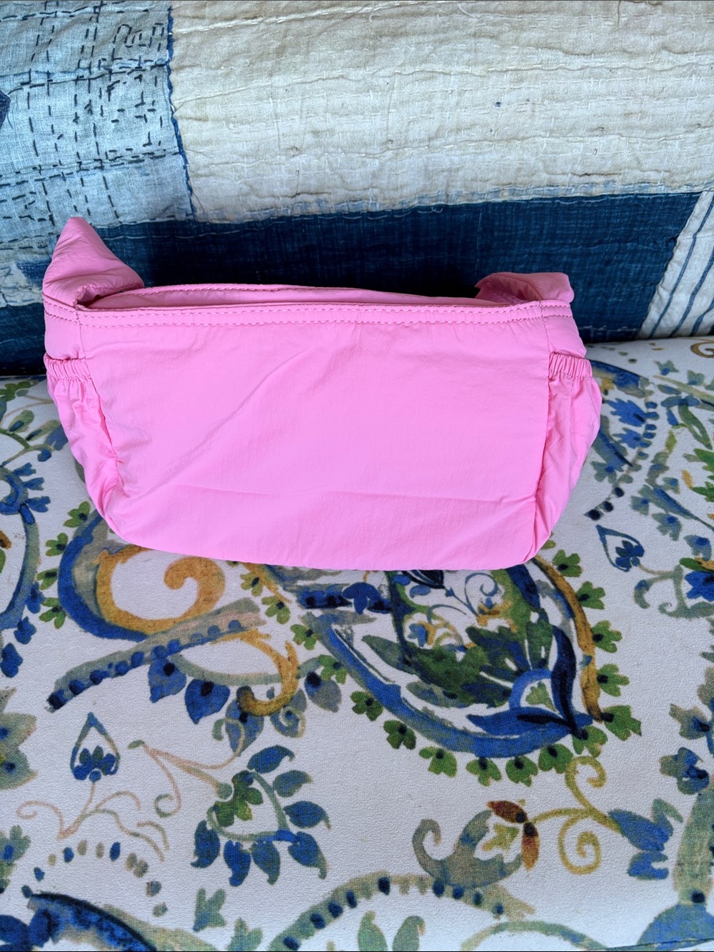 FP Movement by Free People Pink Crossbody Sling with Black Adjustable Strap - Picture 2 of 4